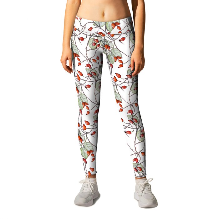 Xanthas Rosa Canina - also known as rose hips Leggings by Xantha | Society6