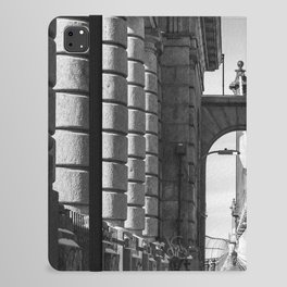 Manhattan Bridge Winter | Black and White Photography iPad Folio Case