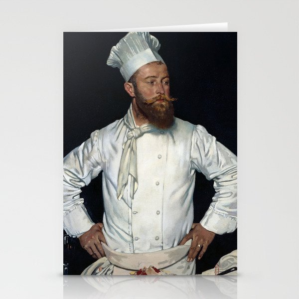 The Chef of the Hotel Chatham, Paris by William Orpen Stationery Cards