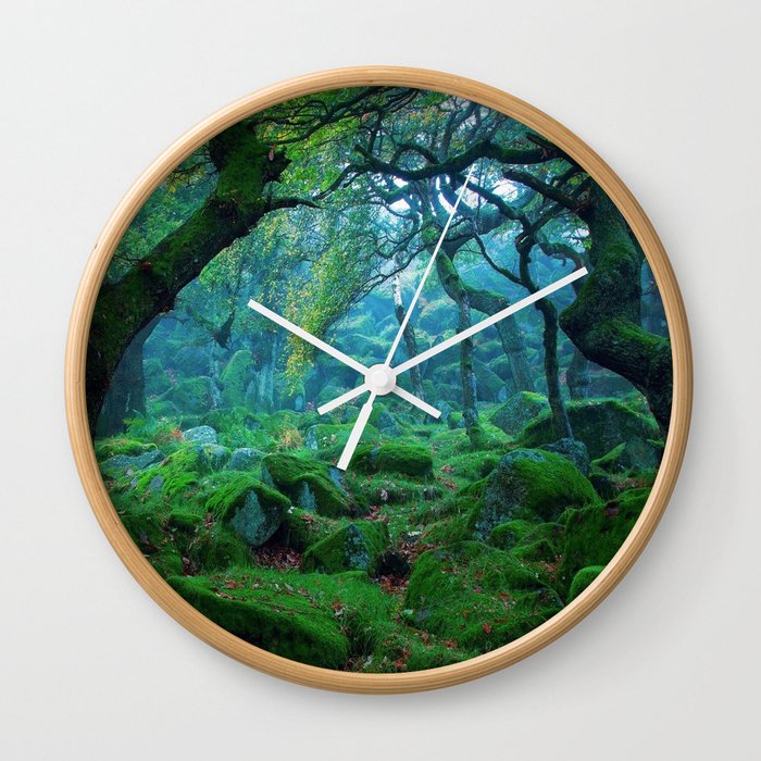 Enchanted forest mood Wall Clock