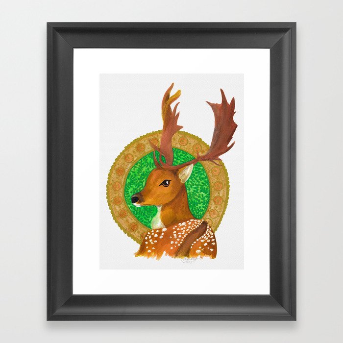 Red Deer Framed Art Print