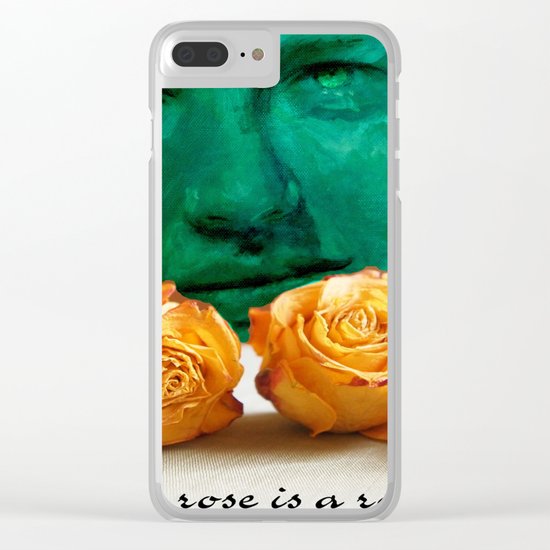 ROSE - quote Clear iPhone Case