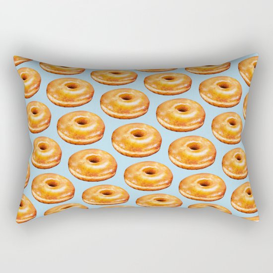 Donut Pattern - Glazed Rectangular Pillow