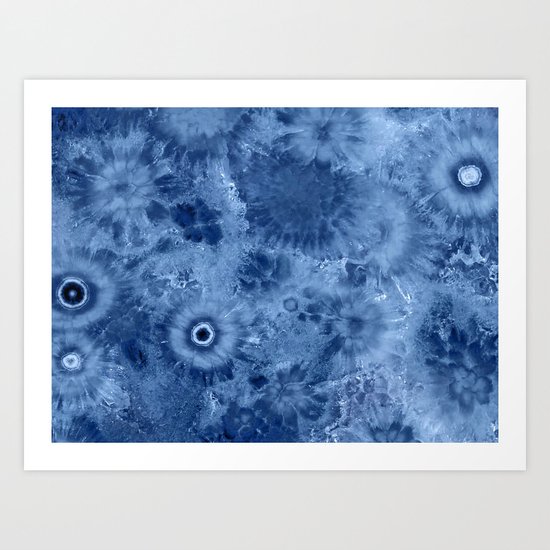 Agate frost Art Print