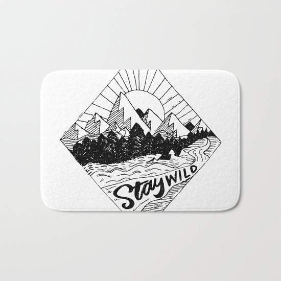 Stay Wild Bath Mat