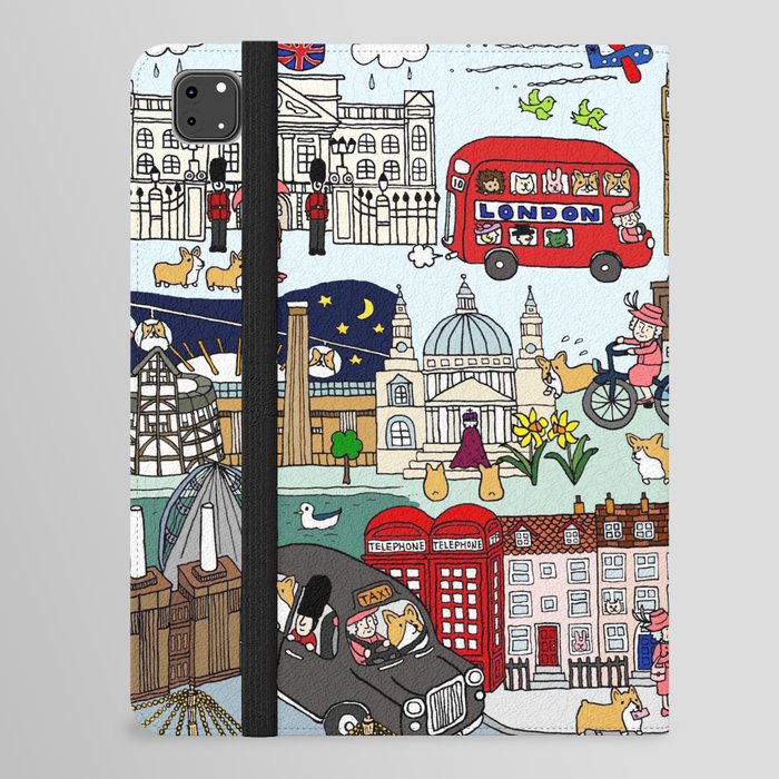 The Queen's London Day Out iPad Folio Case