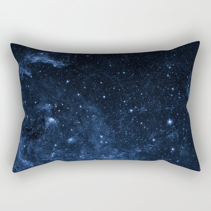 Blue Space Galaxy  Rectangular Pillow
