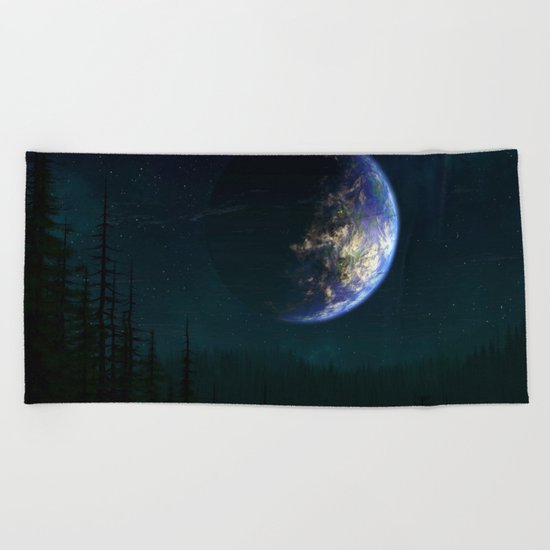 Out of this world #forest Beach Towel