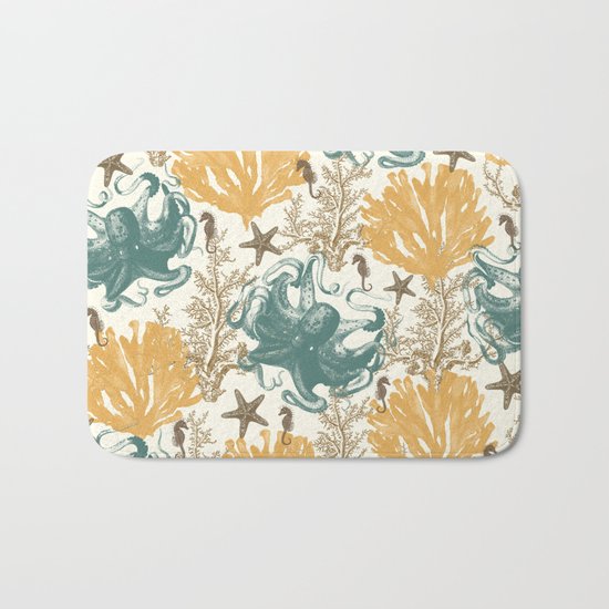 Aquatic Pattern 2 Bath Mat