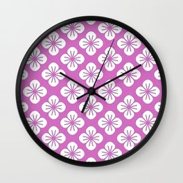 Japanese Floral Pattern 4 Wall Clock