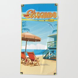 El Segundo Beach Beach Towel