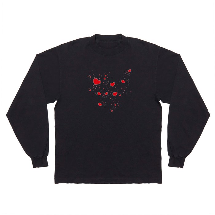 Valentine’s Hearts - Pink Long Sleeve T Shirt