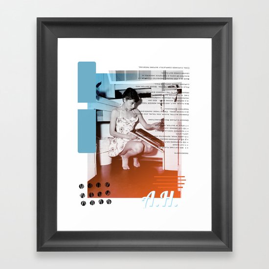 A.H. Collage Framed Art Print