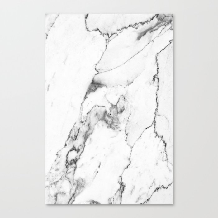 White Marble I Canvas Print