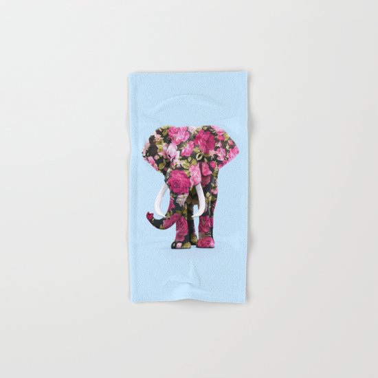 FLORAL ELPHANT Hand & Bath Towel
