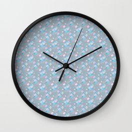 Flowers as from the old days - series 3 H Wall Clock