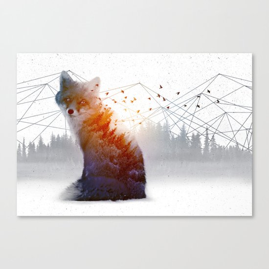 A Wilderness Within / Fox Canvas Print