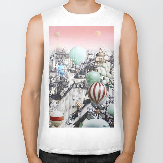Balloon travel Biker Tank