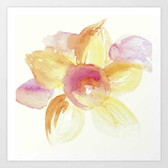 Sunflower Watercolor Art Print