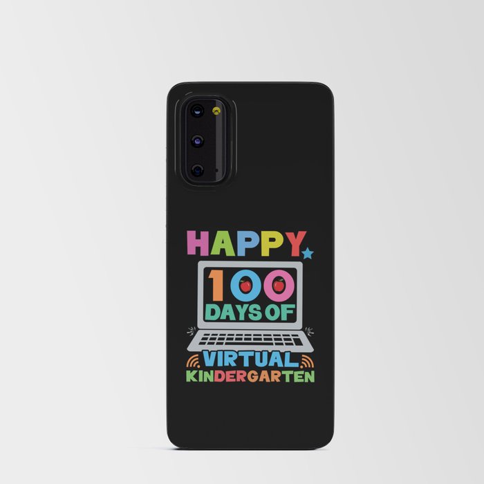 Days Of School Happy 100th Day 100 Virtual Online Android Card Case
