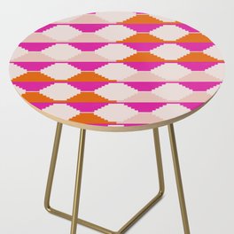 Colorful and Bold Ethnic Kilim Pattern Side Table