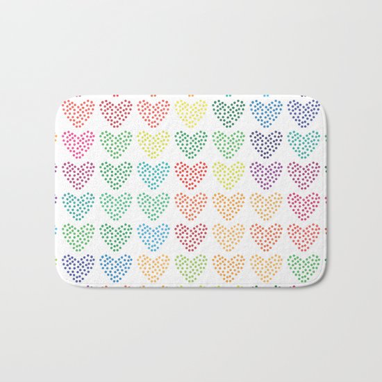Love Love Love Love Bath Mat