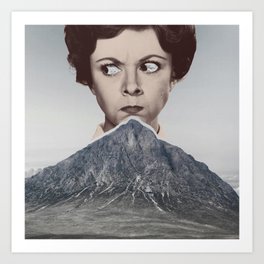 Considerably Upset Art Print | Vintage, Collage, Scary, Pop Surrealism 