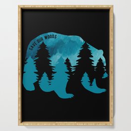 Climate Change Environmental Protection Bear Serving Tray