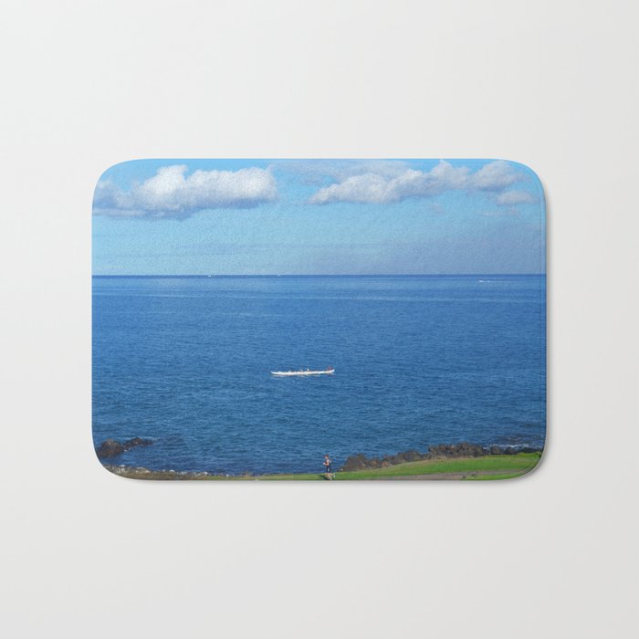 Running with the Outrigger  Bath Mat