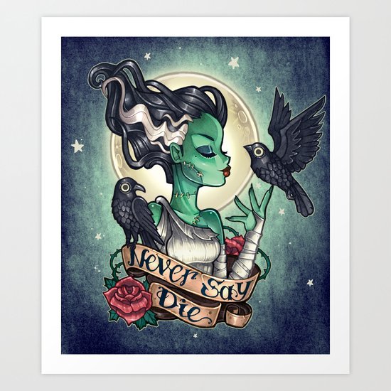 Never Say Die Art Print