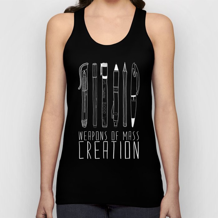 Weapons Of Mass Creation (on grey) Tank Top