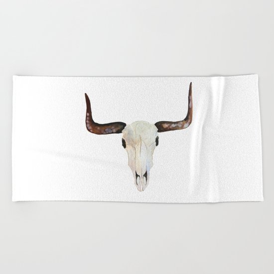 Animal Skull Beach Towel