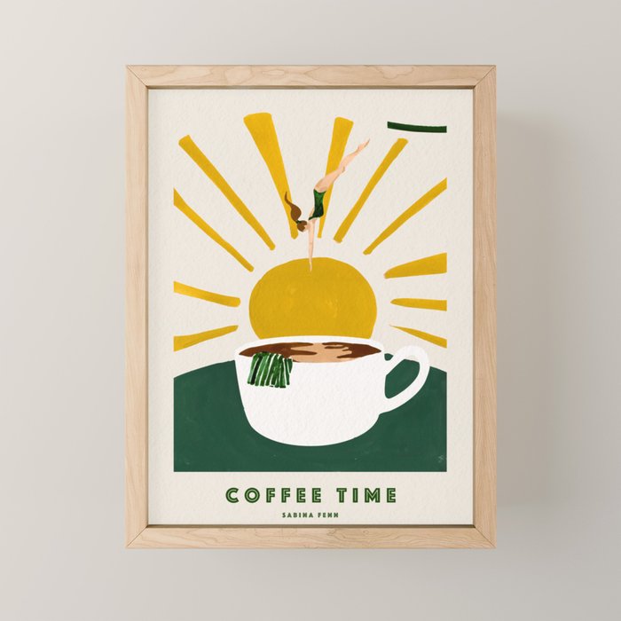 Coffee Time Art Print by Sabina Fenn | Society6