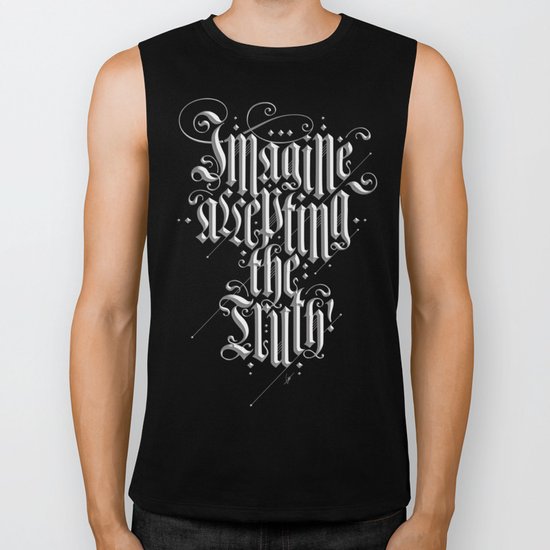 Imagine Accepting The Truth! Biker Tank