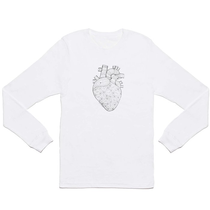 Heart Anatomy organ-mandala Long Sleeve T Shirt
