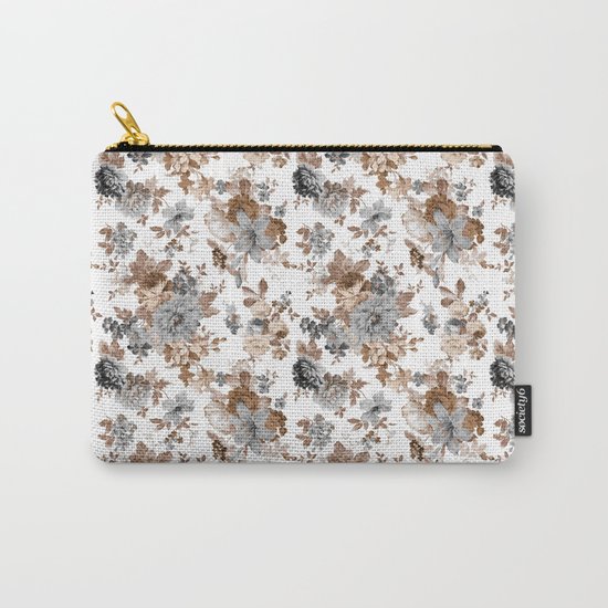 Seamless Floral Pattern Carry-All Pouch
