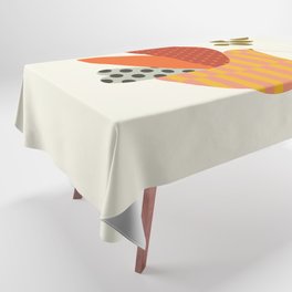 mid modern geometric dove Tablecloth