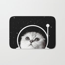 Thistle in Space Bath Mat | Graphicdesign, Cats, Helmet, Kittens, Outer, Thistle, Design, Poster, Scottishfold, Space 