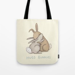 Hugs Bunnies Tote Bag