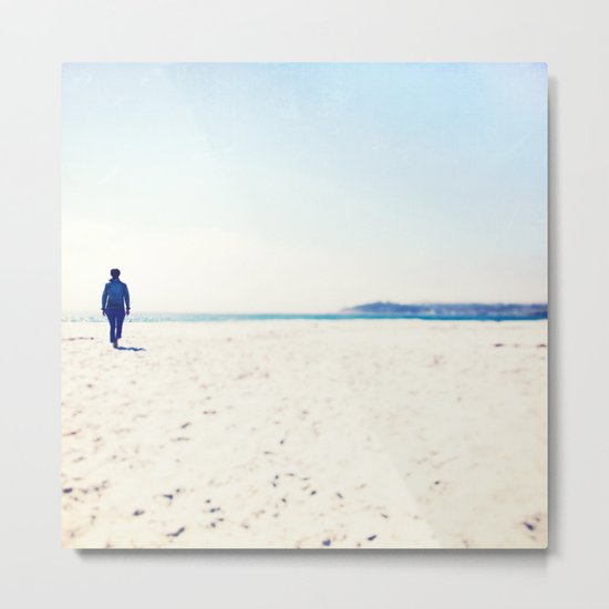 Beach & Blue Metal Print
