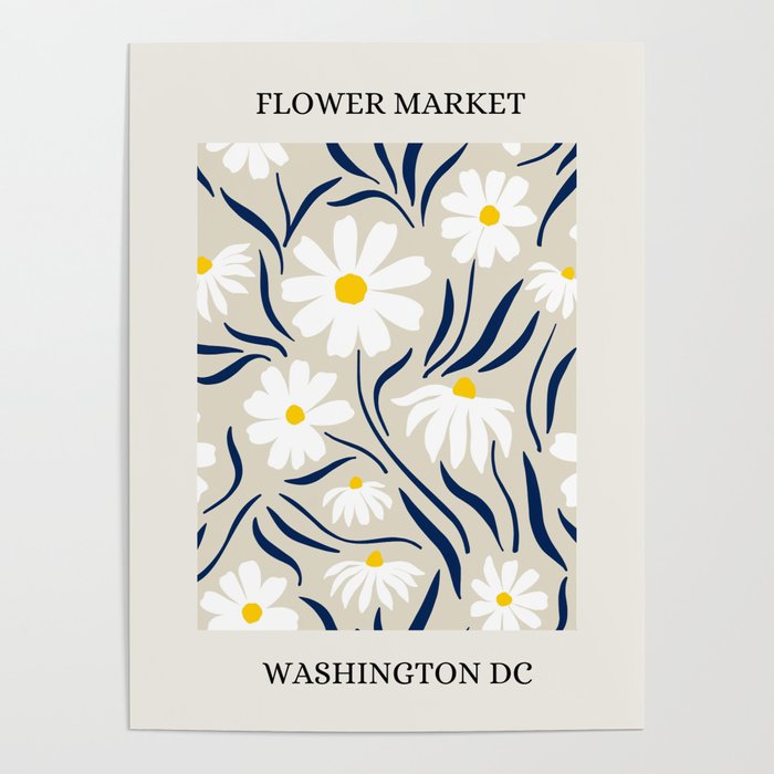 Flower Market, Washington DC Poster by Megan Morris Society6