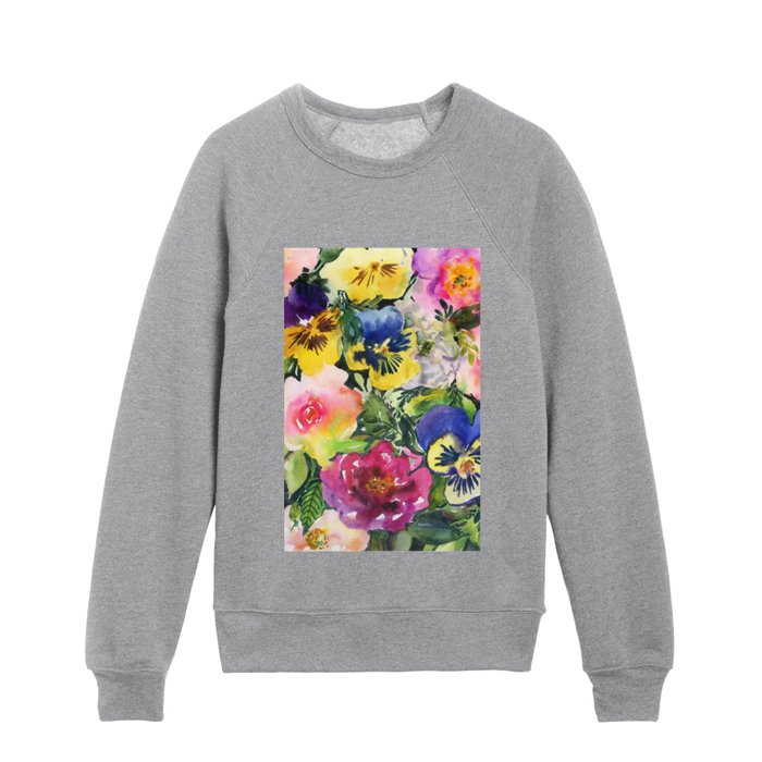 roses of hope Kids Crewneck