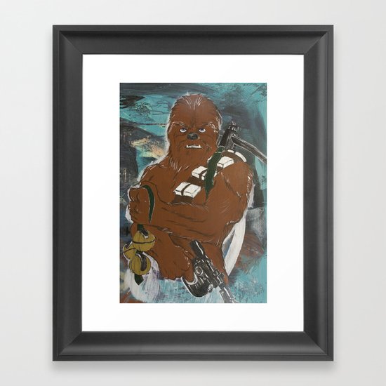 Lock and Load Chewie Framed Art Print