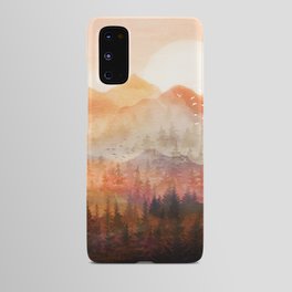 Forest Shrouded in Morning Mist Android Case