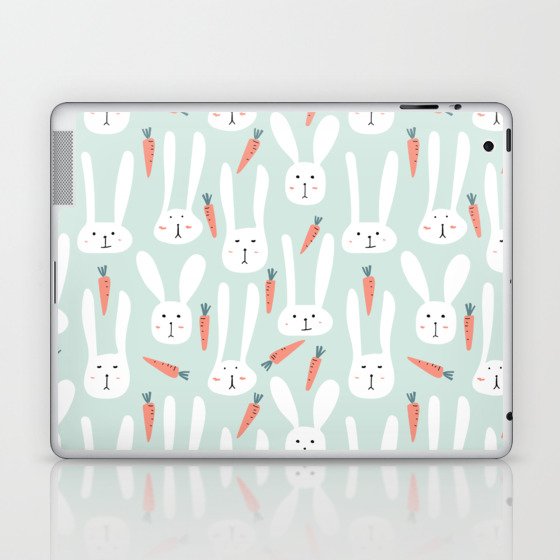 Bunnies & Carrots Laptop & iPad Skin