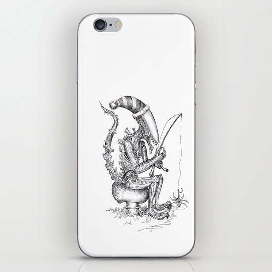 Alien gnome iPhone & iPod Skin