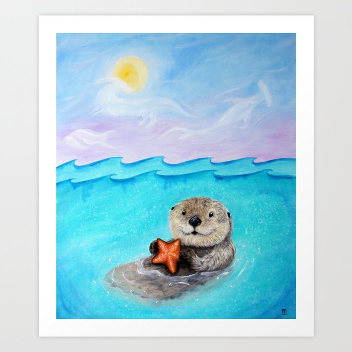 Sea Otter Serenity Art Print