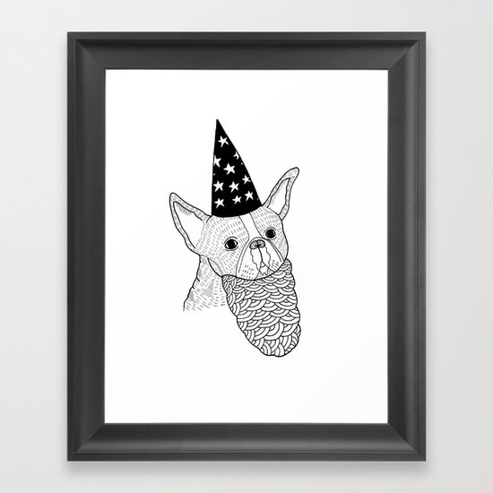 Dog Wizard Framed Art Print