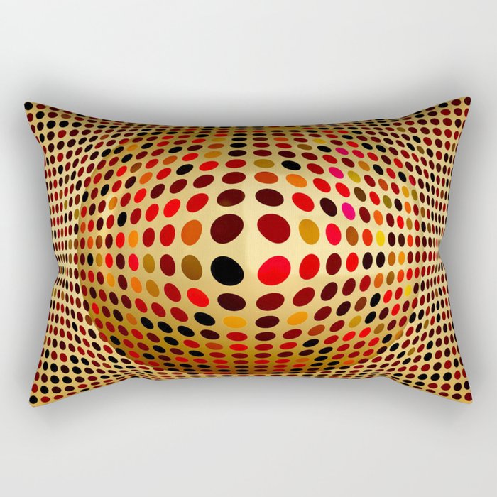 Ball illusion art Rectangular Pillow