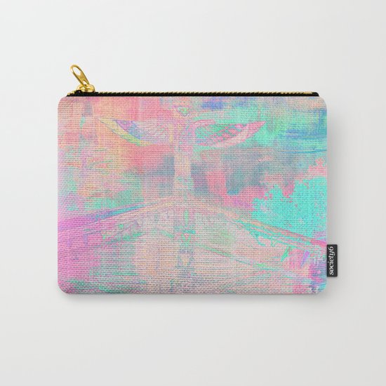 Totem Cabin Abstract - Pastel Carry-All Pouch